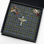 To My Beautiful Soulmate Necklace In Your Eyes I Have Found My Home Clan Campbell Faded Tartan Cross Dancing Necklace