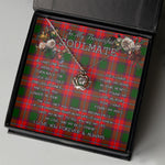 To My Beautiful Soulmate Necklace In Your Eyes I Have Found My Home Clan Rattray Tartan Crown Pendant Necklace