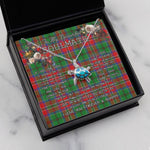 Sea Turtle Necklace To My Beautiful Soulmate Necklace In Your Eyes I Have Found My Home Clan McCulloch Tartan Blue Turtle Necklace