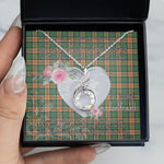 Rising Phoenix Necklace - Valentine Necklace Clan Pollock Hunting Tartan Gift for Girlfriend, Gift for My Wife Rising Phoenix Necklace