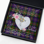 Gift For My Beautiful Girlfriend Necklace Valentine Necklace Clan Cameron Of Erracht Modern Tartan Cross Dancing Necklace Scottish Tartan Jewelry
