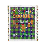 Products Personalized Gift Tartan Plaid Blanket Clan Dalrymple With Christmas Cookie Baking Crew Christmas Gift Blanket, Plaid Blanket, Christmas Fleece Blanket, Christmas Blanket, Tartan Blanket, Scottish Blanket, Scotland Blanket, Family Name Blanket, Custom Blanket, Personalized Blanket