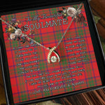 To My Beautiful Soulmate Necklace In Your Eyes I Have Found My Home Clan Ross Tartan Wishbone Dancing Necklace