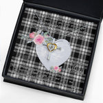 Gift For My Beautiful Girlfriend Necklace Valentine Necklace Clan Menzies Modern Tartan Cross Dancing Necklace Scottish Tartan Jewelry