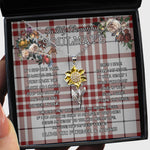 To My Beautiful Soulmate Sunflower Necklace In Your Eyes I Have Found My Home Clan Clayton Tartan Jewelry For Girlfriend