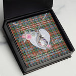 Rising Phoenix Necklace - Valentine Necklace Clan Caledonia Tartan Gift for Girlfriend, Gift for My Wife Rising Phoenix Necklace