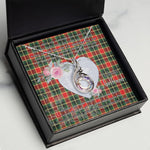 Rising Phoenix Necklace - Valentine Necklace Clan MacLachlan Modern Tartan Gift for Girlfriend, Gift for My Wife Rising Phoenix Necklace