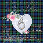 Rising Phoenix Necklace - Valentine Necklace Clan Fletcher Tartan Gift for Girlfriend, Gift for My Wife Rising Phoenix Necklace