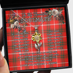 To My Beautiful Soulmate Sunflower Necklace In Your Eyes I Have Found My Home Clan Duke Of Rothesay Tartan Jewelry For Girlfriend