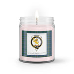 Soy Wax Candle - Buffalo Plaid Candle Clan Crest Badge Broun Modern Tartan Plaid Soy Wax Candle, oil candle, candle handmade, wax candle, soy wax, nature wax, natural soy wax, natural soy candles, natural candle