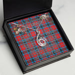 To My Beautiful Soulmate Necklace In Your Eyes I Have Found My Home Clan MacTavish Tartan Rising Phoenix Necklace