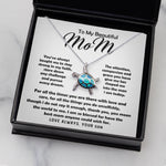 To My Beautiful Mom Necklace The Best Mom Anyone Could Wish For, Mother's Day Gift  Sea Turtle Necklace