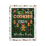 Personalized Gift Tartan Plaid Blanket Clan MacAlpine Modern With Christmas Cookie Baking Crew Christmas Gift Blanket, Plaid Blanket, Christmas Fleece Blanket, Christmas Blanket, Tartan Blanket, Scottish Blanket, Scotland Blanket, Family Name Blanket, Custom Blanket, Personalized Blanket