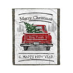 Tartan Blanket Vintage Red Truck with Christmas Tree Family Scottish Clan Haig Gray plaid blanket, red plaid blanket, buffalo plaid blanket, green plaid blanket, plaid fleece blanket, blue plaid blanket, red tartan blanket, tartan plaid blanket, black and white plaid blanket, , christmas plaid blanket, orange plaid blanket, tartan plaid throw blanket, pink plaid blanket, brown plaid blanket, buffalo check blanket