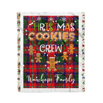 Personalized Gift Tartan Plaid Blanket Clan Wauchope With Christmas Cookie Baking Crew Christmas Gift Blanket, Plaid Blanket, Christmas Fleece Blanket, Christmas Blanket, Tartan Blanket, Scottish Blanket, Scotland Blanket, Family Name Blanket, Custom Blanket, Personalized Blanket