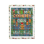 Personalized Gift Tartan Plaid Blanket Clan Whitelaw With Christmas Cookie Baking Crew Christmas Gift Blanket, Plaid Blanket, Christmas Fleece Blanket, Christmas Blanket, Tartan Blanket, Scottish Blanket, Scotland Blanket, Family Name Blanket, Custom Blanket, Personalized Blanket