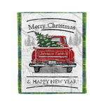 Tartan Blanket Vintage Red Truck with Christmas Tree Family Scottish Clan Johnston Ancient plaid blanket, red plaid blanket, buffalo plaid blanket, green plaid blanket, plaid fleece blanket, blue plaid blanket, red tartan blanket, tartan plaid blanket, black and white plaid blanket, , christmas plaid blanket, orange plaid blanket, tartan plaid throw blanket, pink plaid blanket, brown plaid blanket, buffalo check blanket