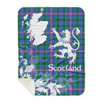 Sherpa Blanket - Tartan Blanket Thistle and Lion Scottish Clan Ralston Plaid Blanket, plaid sherpa blanket queen,purple sherpa blanket,queen sherpa blanket,queen size sherpa blanket,red sherpa blanket,scottish tartan blankets,sherpa blanket,sherpa christmas blanket