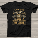 Scotstee Shop - 50th Birthday gift shirt Vintage dude 1971 50 year old Birthday Shirt Shirt For 50th Birthday mens vintage 1971 t shirt