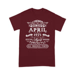 Scotstee Shop - 50th Birthday Gifts For Legends Born In April 1971 Birthday Shirt For 50th Birthday mens vintage 1971 t shirt