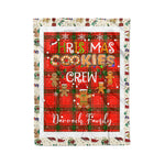 Personalized Gift Tartan Plaid Blanket Clan Darroch With Christmas Cookie Baking Crew Christmas Gift Blanket, Plaid Blanket, Christmas Fleece Blanket, Christmas Blanket, Tartan Blanket, Scottish Blanket, Scotland Blanket, Family Name Blanket, Custom Blanket, Personalized Blanket