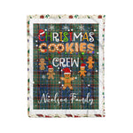 Personalized Gift Tartan Plaid Blanket Clan Nicolson Hunting Ancient With Christmas Cookie Baking Crew Christmas Gift Blanket, Plaid Blanket, Christmas Fleece Blanket, Christmas Blanket, Tartan Blanket, Scottish Blanket, Scotland Blanket, Family Name Blanket, Custom Blanket, Personalized Blanket