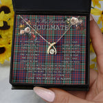 To My Beautiful Soulmate Necklace In Your Eyes I Have Found My Home Clan Macdonald Tartan Wishbone Dancing Necklace