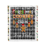 Personalized Gift Tartan Plaid Blanket Clan Troup With Christmas Cookie Baking Crew Christmas Gift Blanket, Plaid Blanket, Christmas Fleece Blanket, Christmas Blanket, Tartan Blanket, Scottish Blanket, Scotland Blanket, Family Name Blanket, Custom Blanket, Personalized Blanket