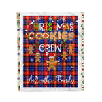 Personalized Gift Tartan Plaid Blanket Clan Anstruther With Christmas Cookie Baking Crew Christmas Gift Blanket, Plaid Blanket, Christmas Fleece Blanket, Christmas Blanket, Tartan Blanket, Scottish Blanket, Scotland Blanket, Family Name Blanket, Custom Blanket, Personalized Blanket