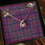 To My Beautiful Soulmate Necklace In Your Eyes I Have Found My Home Clan Montgomery Tartan Wishbone Dancing Necklace