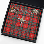 To My Beautiful Soulmate Necklace In Your Eyes I Have Found My Home Clan Glas Red Tartan Cross Dancing Necklace