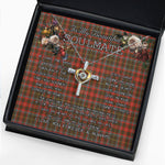 To My Beautiful Soulmate Necklace In Your Eyes I Have Found My Home Clan MacKintosh Weathered Tartan Cross Dancing Necklace