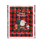 Personalized Gift Tartan Plaid Blanket Clan MacNaughton With Funny Santa Snowman Reindeer Merry Christmas Fleece Blanket, Home Living Room, Plaid Blanket, Tartan Blanket, Scottish Blanket, Buffalo fleece blanket, Christmas Blanket