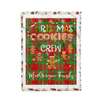 Personalized Gift Tartan Plaid Blanket Clan MacGregor Modern With Christmas Cookie Baking Crew Christmas Gift Blanket, Plaid Blanket, Christmas Fleece Blanket, Christmas Blanket, Tartan Blanket, Scottish Blanket, Scotland Blanket, Family Name Blanket, Custom Blanket, Personalized Blanket