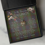 To My Beautiful Soulmate Necklace In Your Eyes I Have Found My Home Clan Cunningham Hunting Tartan Crown Pendant Necklace