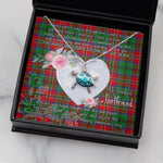 Sea Turtle Necklace Gift for My Beautiful Girlfriend Valentines Necklace Clan MacCulloch Tartan Blue Turtle Necklace