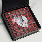 Rising Phoenix Necklace - Valentine Necklace Clan MacQueen Tartan Gift for Girlfriend, Gift for My Wife Rising Phoenix Necklace