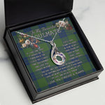 To My Beautiful Soulmate Necklace In Your Eyes I Have Found My Home Clan Montgomery Modern Tartan Rising Phoenix Necklace