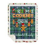Personalized Gift Tartan Plaid Blanket Clan MacDonald Of The Isles Ancient With Christmas Cookie Baking Crew Christmas Gift Sherpa Blanket, tartan sherpa blanket,buffalo plaid sherpa blanket,christmas sherpa blanket,Christmas Throw Blanket,green plaid sherpa blanket,green sherpa blanket