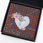 Gift For My Beautiful Girlfriend Necklace Valentine Necklace Clan Dalrymple Orginal Tartan Cross Dancing Necklace Scottish Tartan Jewelry