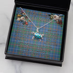 Sea Turtle Necklace To My Beautiful Soulmate Necklace In Your Eyes I Have Found My Home Clan MacHardy Tartan Blue Turtle Necklace