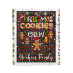 Personalized Gift Tartan Plaid Blanket Clan Graham Red With Christmas Cookie Baking Crew Christmas Gift Blanket, Plaid Blanket, Christmas Fleece Blanket, Christmas Blanket, Tartan Blanket, Scottish Blanket, Scotland Blanket, Family Name Blanket, Custom Blanket, Personalized Blanket