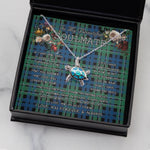 Sea Turtle Necklace To My Beautiful Soulmate Necklace In Your Eyes I Have Found My Home Clan MacCallum Ancient Tartan Blue Turtle Necklace