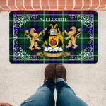 Tartan Door Mat The Family MacDonald Of The Isles Modern Welcome Mat, Plaid Doormat Scottish