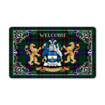 Doormat - Tartan Door Mat The Family Davidson Welcome Mat, Plaid Doormat Scottish