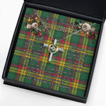 To My Beautiful Soulmate Necklace In Your Eyes I Have Found My Home Clan MacMillan Ancient Tartan Cross Dancing Necklace