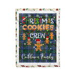 Personalized Gift Tartan Plaid Blanket Clan Cockburn Ancient With Christmas Cookie Baking Crew Christmas Gift Blanket, Plaid Blanket, Christmas Fleece Blanket, Christmas Blanket, Tartan Blanket, Scottish Blanket, Scotland Blanket, Family Name Blanket, Custom Blanket, Personalized Blanket