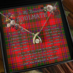 To My Beautiful Soulmate Necklace In Your Eyes I Have Found My Home Clan MacDougall Tartan Wishbone Dancing Necklace