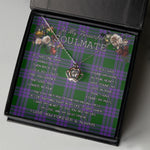 To My Beautiful Soulmate Necklace In Your Eyes I Have Found My Home Clan Elphinstone Tartan Crown Pendant Necklace
