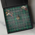 To My Beautiful Soulmate Necklace In Your Eyes I Have Found My Home Clan Ross Hunting Modern Tartan Crown Pendant Necklace